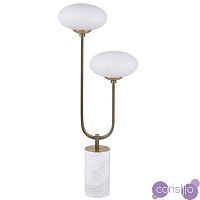 Oval Balls Mushrooms Table Lamp Brass