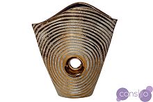 Ваза керамическая декоративная (золотая) 18H2510-4