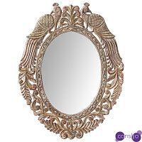 Зеркало в резной раме Viaan Grey Mango Carved Mirror