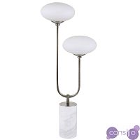 Oval Balls Mushrooms Table Lamp Silver