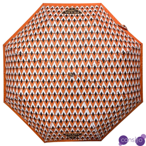 Зонт раскладной PRADA дизайн 003 Оранжевый цвет