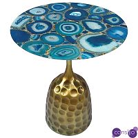 Приставной стол Cluster Surface Blue Agate Side Table
