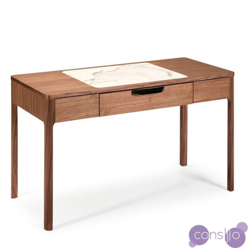 Письменный стол с ящиком деревянный с мраморной отделкой CP1806-DK от Angel Cerda