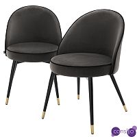 Комплект из двух стульев Eichholtz Dining Chair Cooper set of 2 dark grey