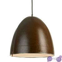 Подвесной светильник Leather Cone Brown Pendant