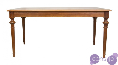 Обеденный стол деревянный с резными ножками 160 см Paton red