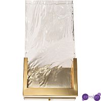 Бра led glass space gold