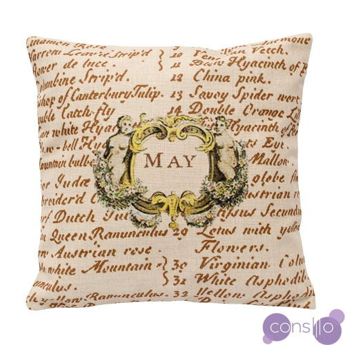 Декоративная подушка«12 месяцев цветения», версия Май