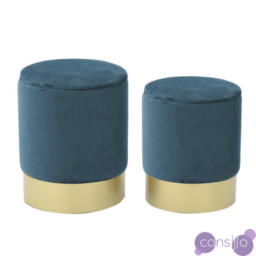 Комплект пуфов Golden Belt Deep Blue