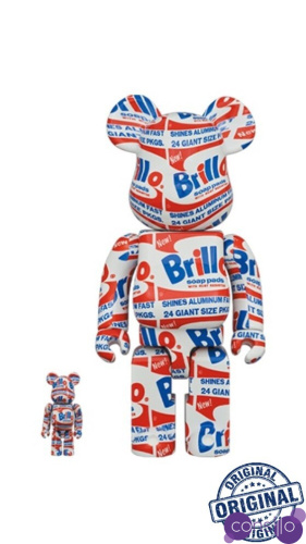 Bearbrick Andy Warhol Brillo 400% (28cm)