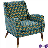 Кресло Contrasting Color сине-желтый