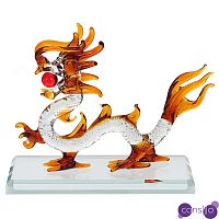 Декоративная стеклянная статуэтка Дракон Glass Dragon Statuette