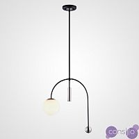 Дизайнерский подвесной светильник со стеклянным плафоном-шаром LIBRA