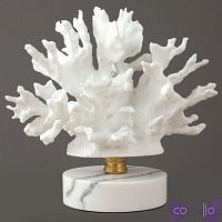 Белый коралл Staghorn на подставке