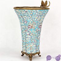 Фарфоровая ваза Blue Ornament & Dragonfly Vase