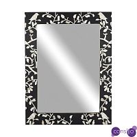 Зеркало с инкрустацией черное Birds