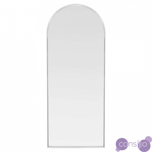 Зеркало-арка напольное в полный рост белое Ofelia