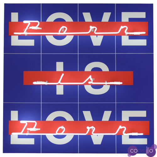Постер Love is love blue