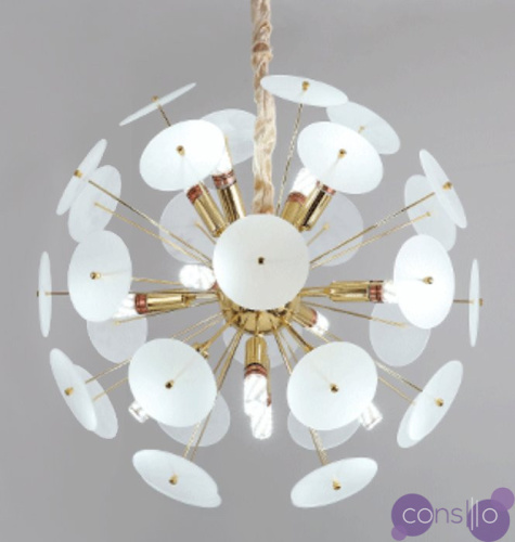 Люстра Sputnik Glass Lenz White Chandelier