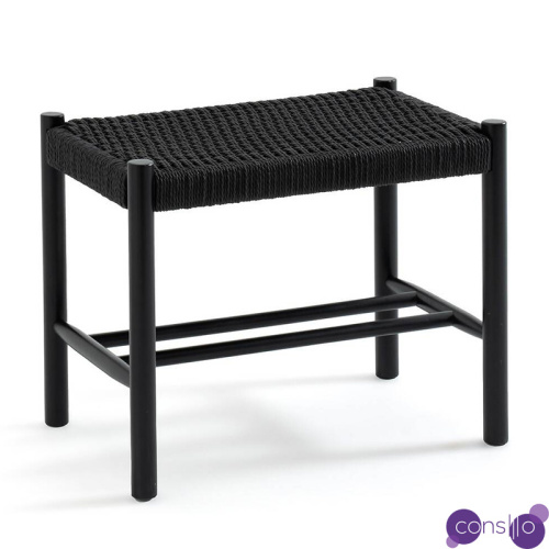 Банкетка Enzo Wicker Black Banquet mini