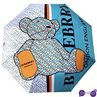 Зонт раскладной BURBERRY дизайн 010 Бирюзовый цвет