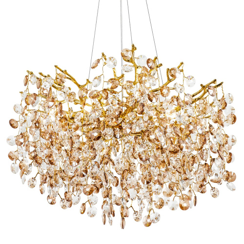 Люстра с хрустальными подвесками Fairytree Gold Crystal Chandelier 10