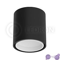 Накладной светильник LeDron KEA R ED GU10 BLACK WHITE