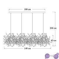Люстра Terzani Argent Suspension Linear
