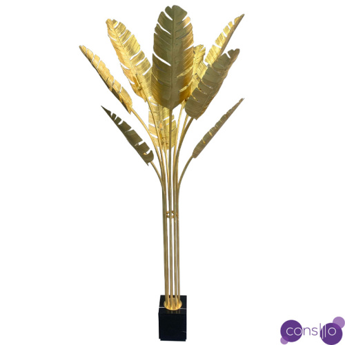 Торшер Gold Palm Leaves Floor Lamp