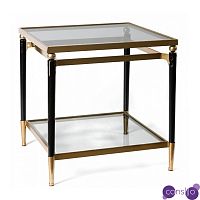 Приставной столик Black & Gold Table two-tier