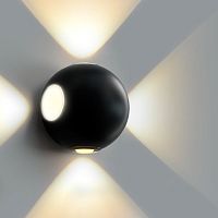 Светильник настенный GW-A161/4 Black Ledron не поворотный LED