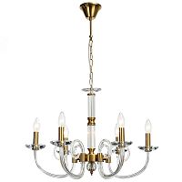 Люстра Twisted Glass Candles Chandelier