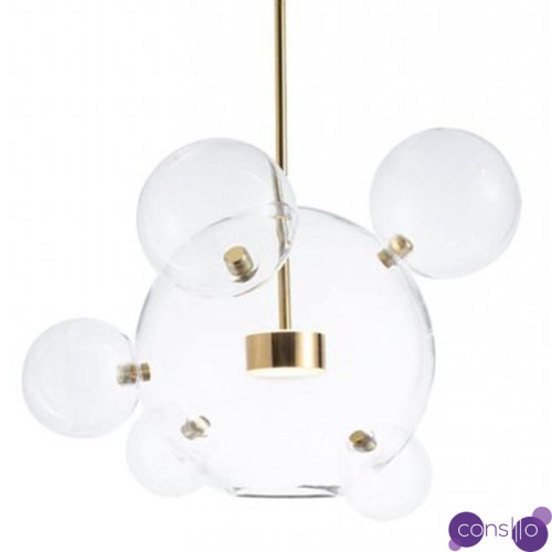 Подвесной Светильник Giopato & Coombes Bollr Pendant 6 BUBBLE LAMP золото