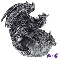 Декоративная статуэтка Дракон Silver Dragon Statuette