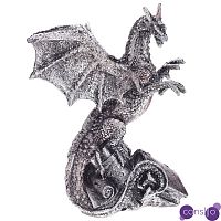 Декоративная статуэтка Дракон Silver Dragon Treasure Keeper Statuette