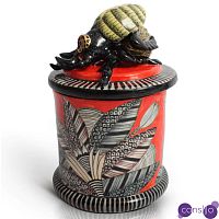 Сосуд с Крышкой красный Dung Beetle Candle Of Hope