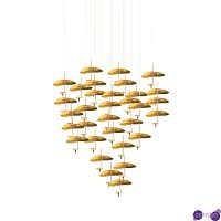 Подвесной дизайнерский светильник Gold Moon by Catellani & Smith (32 плафонов)