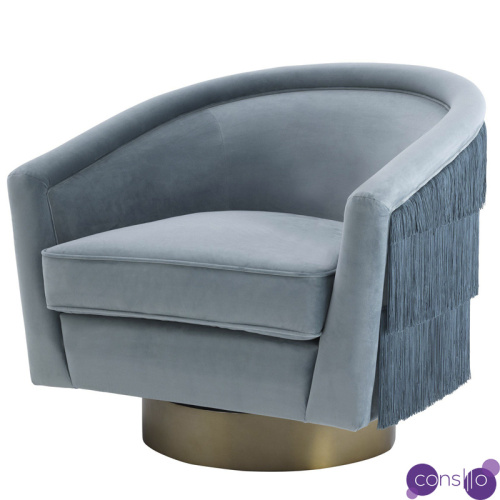 Кресло Eichholtz Swivel Chair Le Vante blue