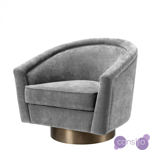 Кресло Eichholtz Swivel Chair Catene Grey