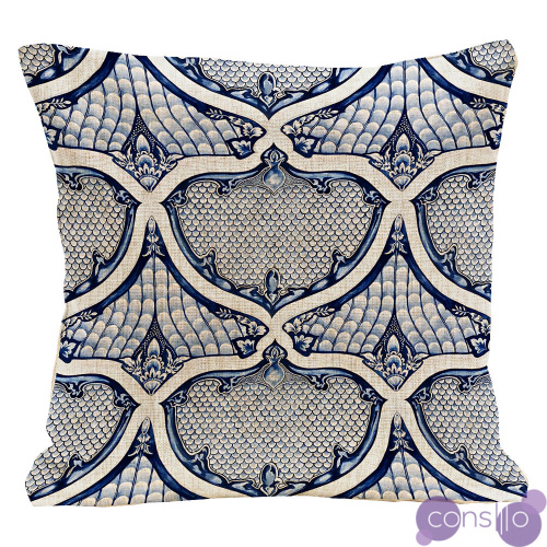 Декоративная подушка Blue Spades Pillow