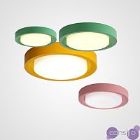 Дизайнерские светодиодные светильники разных цветов BUTTON