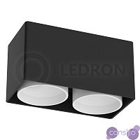 Накладной светильник LeDron KEA 2 ED GU10 Black White