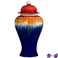 Ваза Deep Blue Colored Rainbow Vase