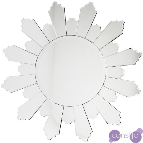 Зеркало-солнце в стеклянной раме Людовик