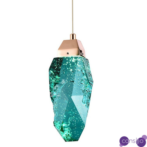 Подвесной светильник Soar Hanging Lamp Brass Emerald Изумрудный