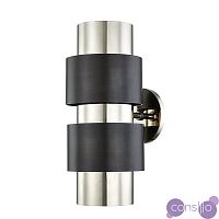 Бра Hudson Valley 9420-PNOB Cyrus 2 Light Wall Sconce In Polished Nickel/Old Bronze Combo