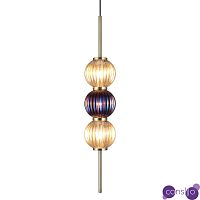 Подвесной светильник Shell Beads с цветным стеклом