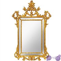 Зеркало настенное в резной раме состаренное золото Флорентин