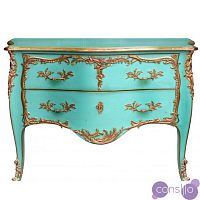 Комод L.XV CHEST OF DRAWERS IN THE STYLE OF B.V.R Turquoise