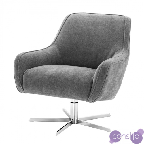 Кресло Eichholtz Swivel Chair Serena Grey